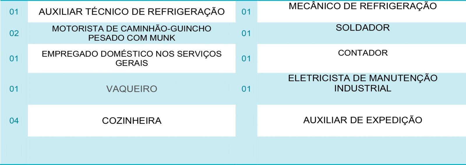 TEMOS VAGAS PARA: GARÇON, COZINHEIRA, MOTORISTA DE CAMINHÃO GUINCHO, AUXILIAR TÉCNICO DE REFRIGERAÇÃO, ENTRE OUTROS - News Rondônia