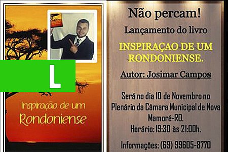 POETA RONDONIENSE LANÇARÁ LIVRO DE POESIAS EM CIDADE DO INTERIOR - News Rondônia