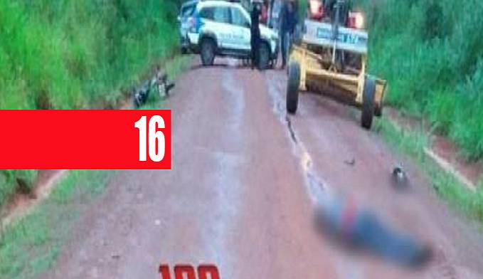 ALTA FLORESTA  MOTOCICLISTA MORRE APÓS SE CHOCAR COM MOTO E BATER COM A CABEÇA EM LÂMINA DE TRATOR - News Rondônia