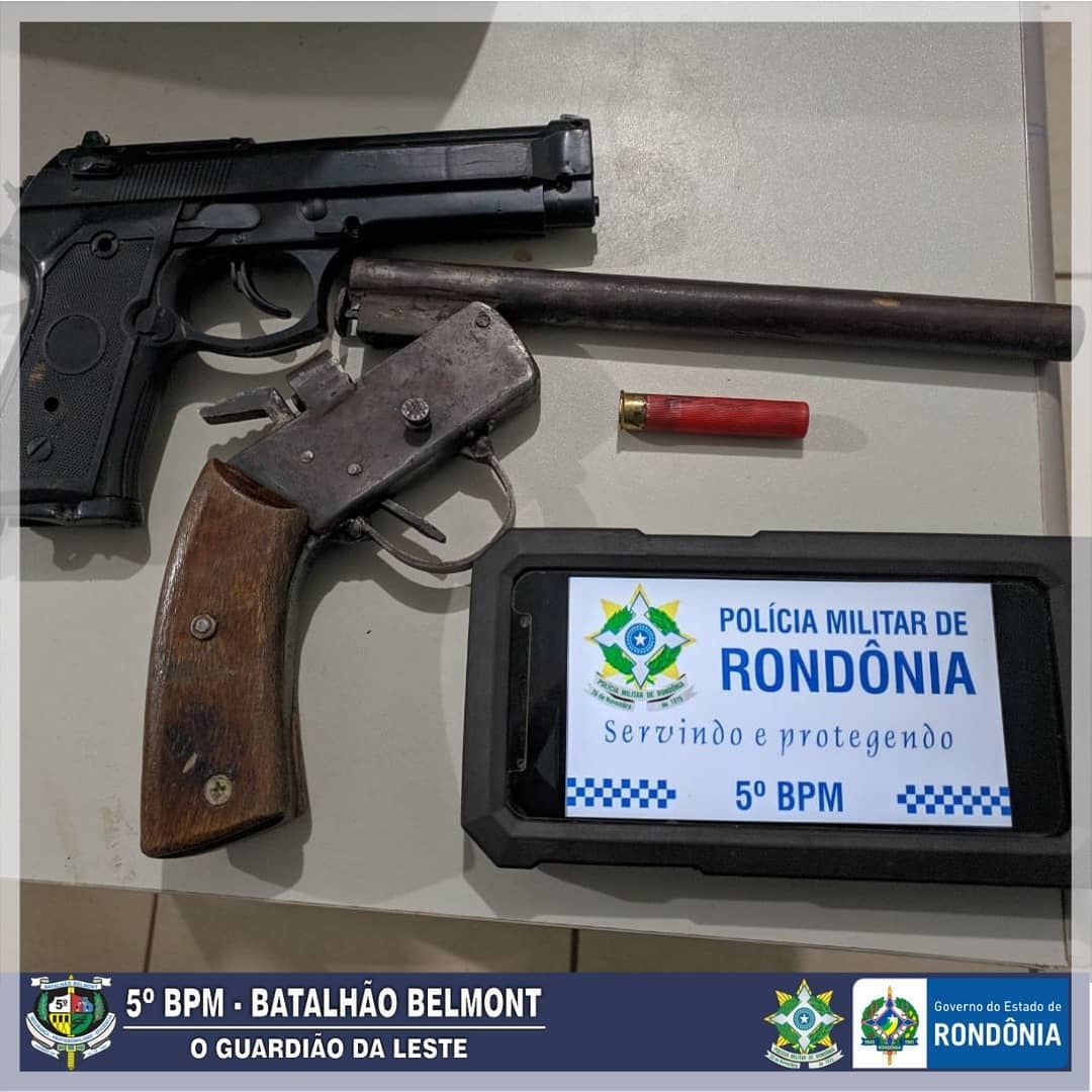 PMS do 5º BPM recupera veículos roubados, prende traficante e dois por porte ilegal de armas - News Rondônia
