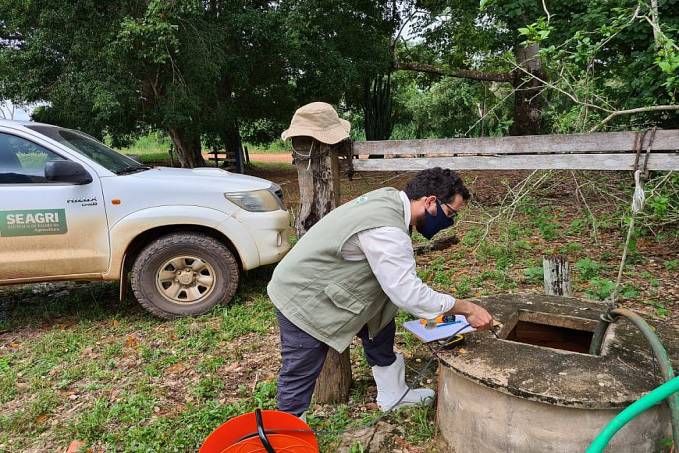 OUTORGA DE ÁGUA - Agroindústrias recebem visita técnica para outorga de uso de água subterrânea; dados estão sendo coletados em Rolim de Moura - News Rondônia