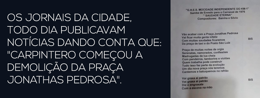 SAMBA ENREDO DA ESCOLA MOCIDADE DO KM-1 - DE 1976, SALVA PRAÇA JONATHAS PEDROSA - News Rondônia