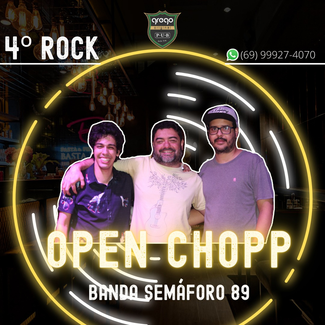 SHOWS & GASTRONOMIA - Hoje é dia petiscar na Quarta com Rock do Grego Original - News Rondônia