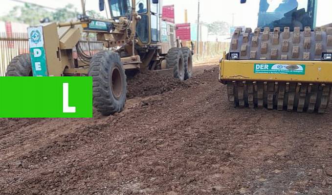 FRENTE DE TRABALHO - Estrada do Belmont é preparada para receber mais um quilômetro de asfaltamento em Porto Velho - News Rondônia