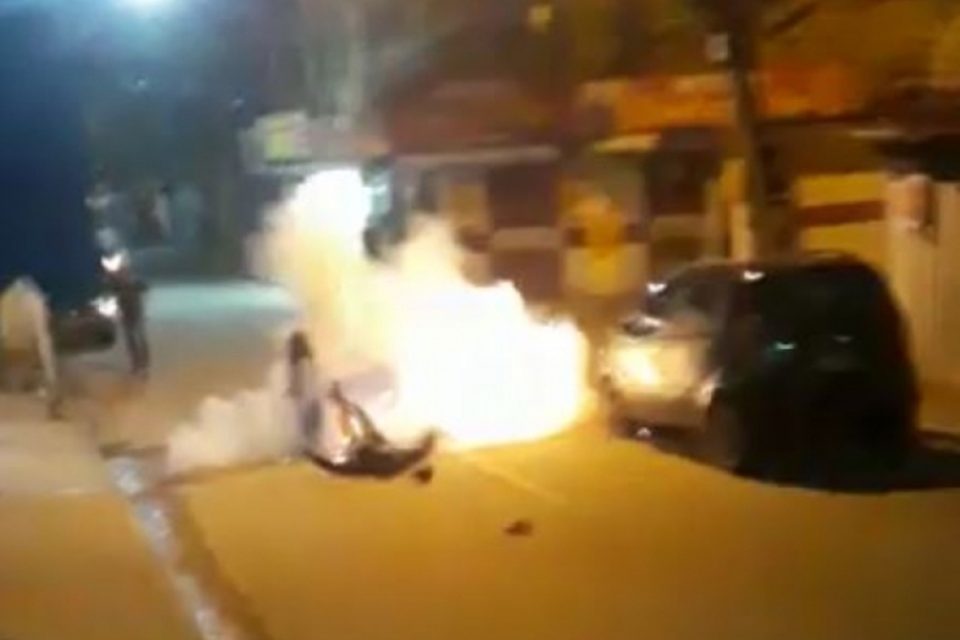ARTEFATO EXPLODE EM BOLSO DE TORCEDOR DO FLAMENGO (VÍDEO) - News Rondônia