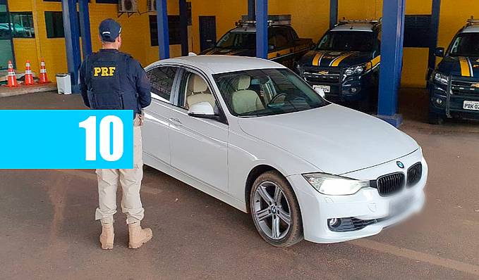 Em Vilhena, PRF recupera BMW roubada em São Paulo - News Rondônia