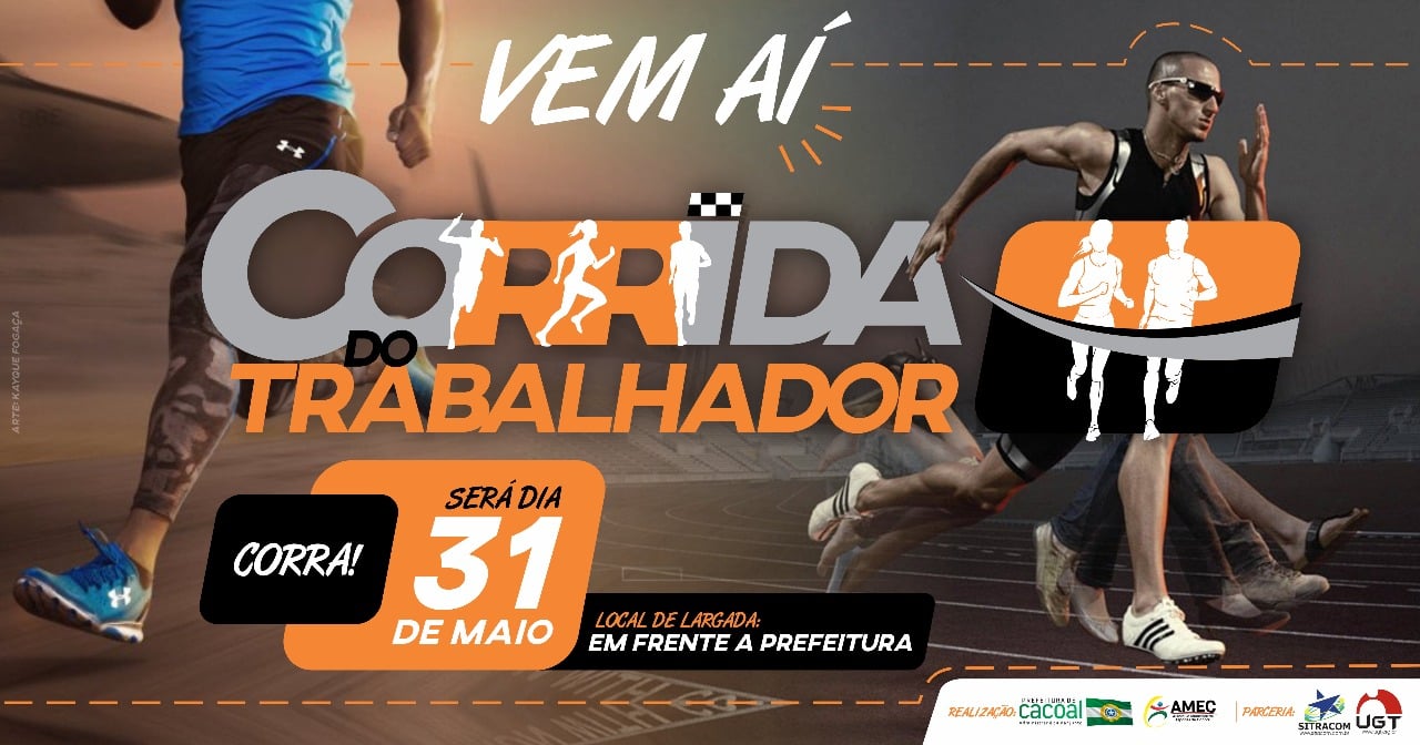 CORRIDA EM COMEMORAÇÃO AO MÊS DO TRABALHADOR É REALIZADA NESTA QUINTA EM CACOAL - News Rondônia