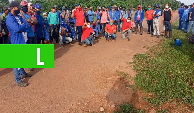 Trabalhadores de empresa terceirizada da Energisa da obra do linhão Abunã x Extrema fazem paralisação - News Rondônia