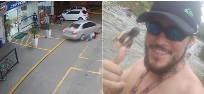 HOMEM AGRIDE NAMORADA E ATROPELA CLIENTE QUE TENTOU AJUDÁ-LA - News Rondônia