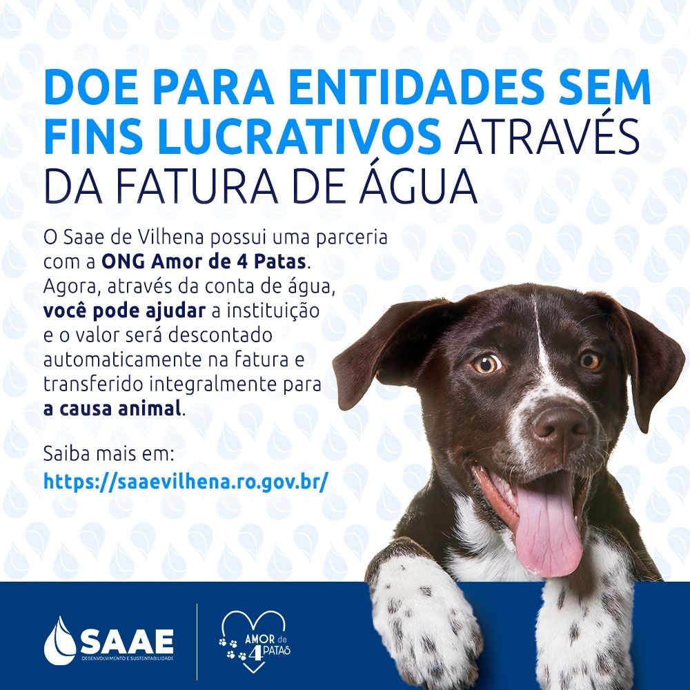 Vilhenenses podem ajudar entidades sem fins lucrativos pela fatura de água, entenda - News Rondônia