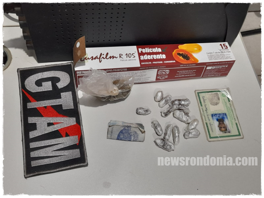 TRÁFICO: Polícia fecha boca de fumo e prende dupla com drogas na zona leste - News Rondônia