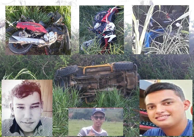 TRAGÉDIA: Acidente mata três jovens em Rondônia em Buritis - FOTOS - News Rondônia