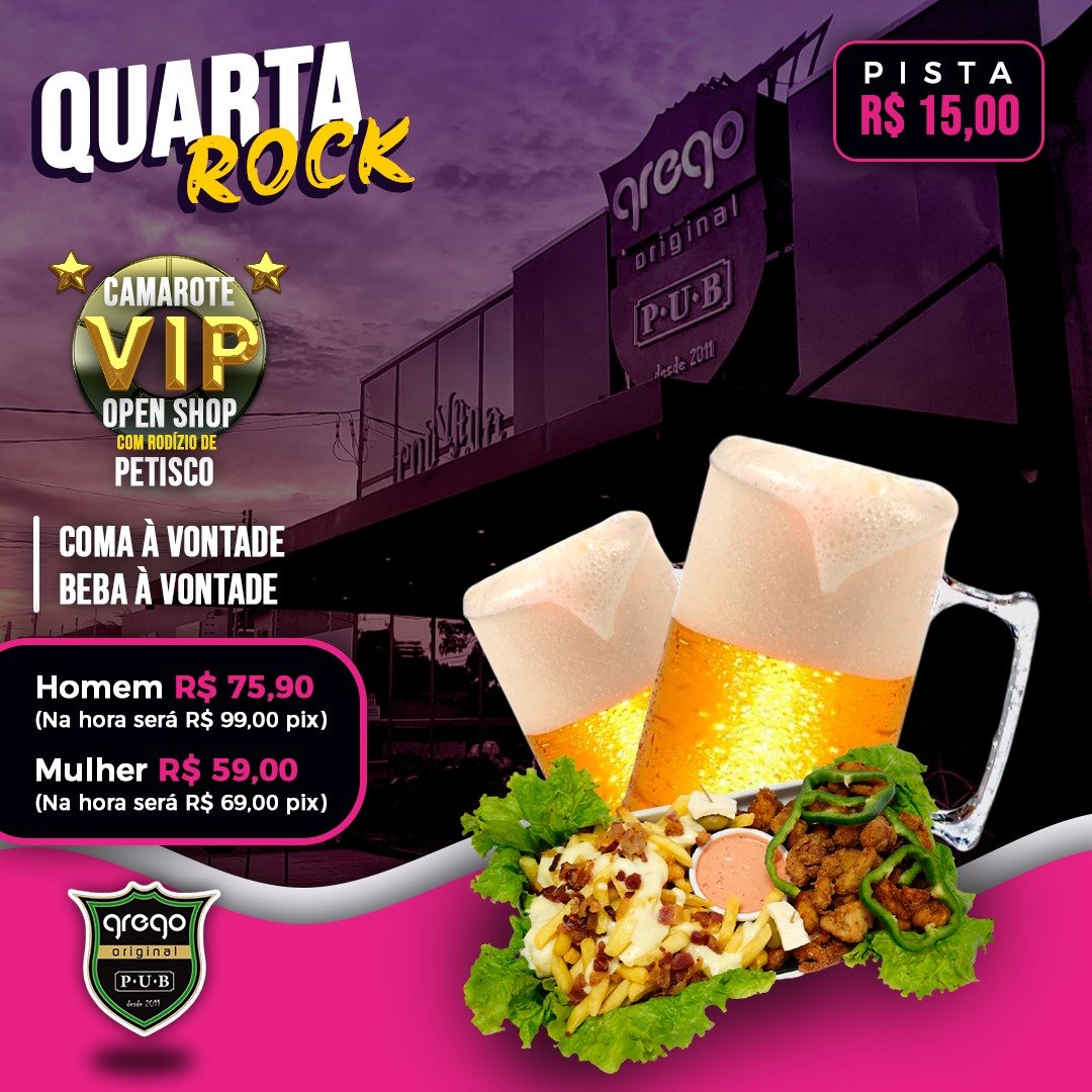 ROCK E GASTRONOMIA - Hoje tem mini especial do Biquini Cavadão no Grego Original - News Rondônia