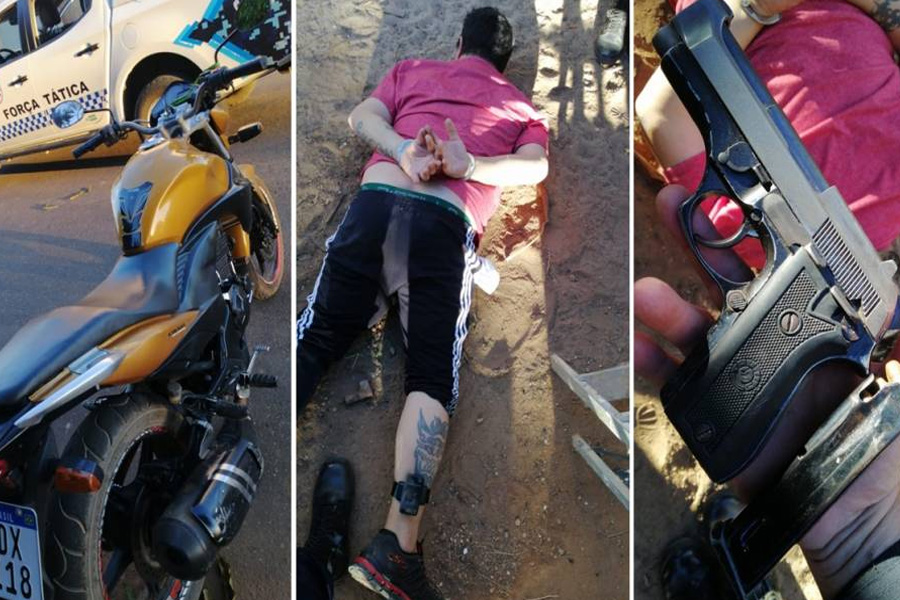 Usando tornozeleira eletrônica, homem armado com pistola é preso e diz que está sendo ameaçado de morte pelo PCC - News Rondônia