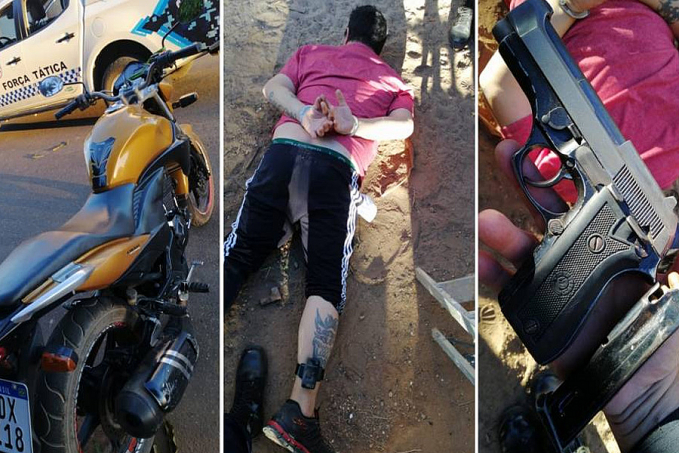 Usando tornozeleira eletrônica, homem armado com pistola é preso e diz que está sendo ameaçado de morte pelo PCC - News Rondônia