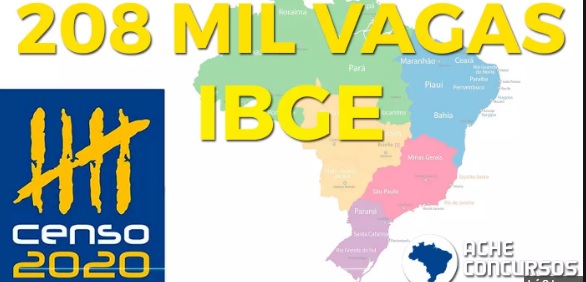 PROCESSO SELETIVO: PUBLICADOS EDITAIS DO CONCURSO DO IBGE COM MAIS DE 208 MIL VAGAS - News Rondônia