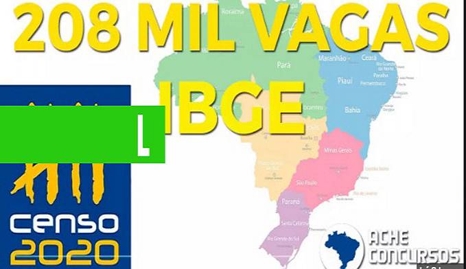 PROCESSO SELETIVO: PUBLICADOS EDITAIS DO CONCURSO DO IBGE COM MAIS DE 208 MIL VAGAS - News Rondônia