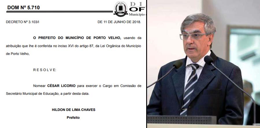 BOMBA  SECRETÁRIO DE EDUCAÇÃO DE PORTO VELHO ESTÁ IMPEDIDO DE EXERCER CARGO PUBLICO! ELE ESTÁ SEM CERTIDÃO DO TCE-RO - News Rondônia