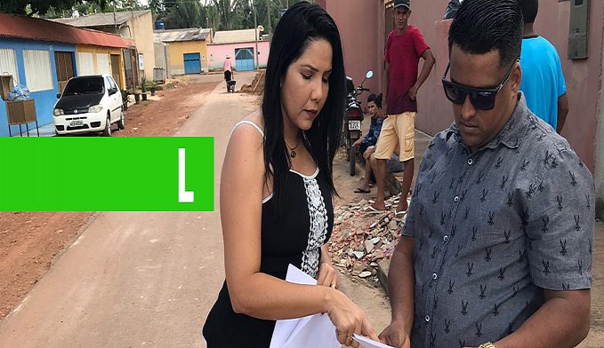 CRISTIANE LOPES FISCALIZA RUA QUE FOI ASFALTADA PELA METADE NA ZONA LESTE - News Rondônia
