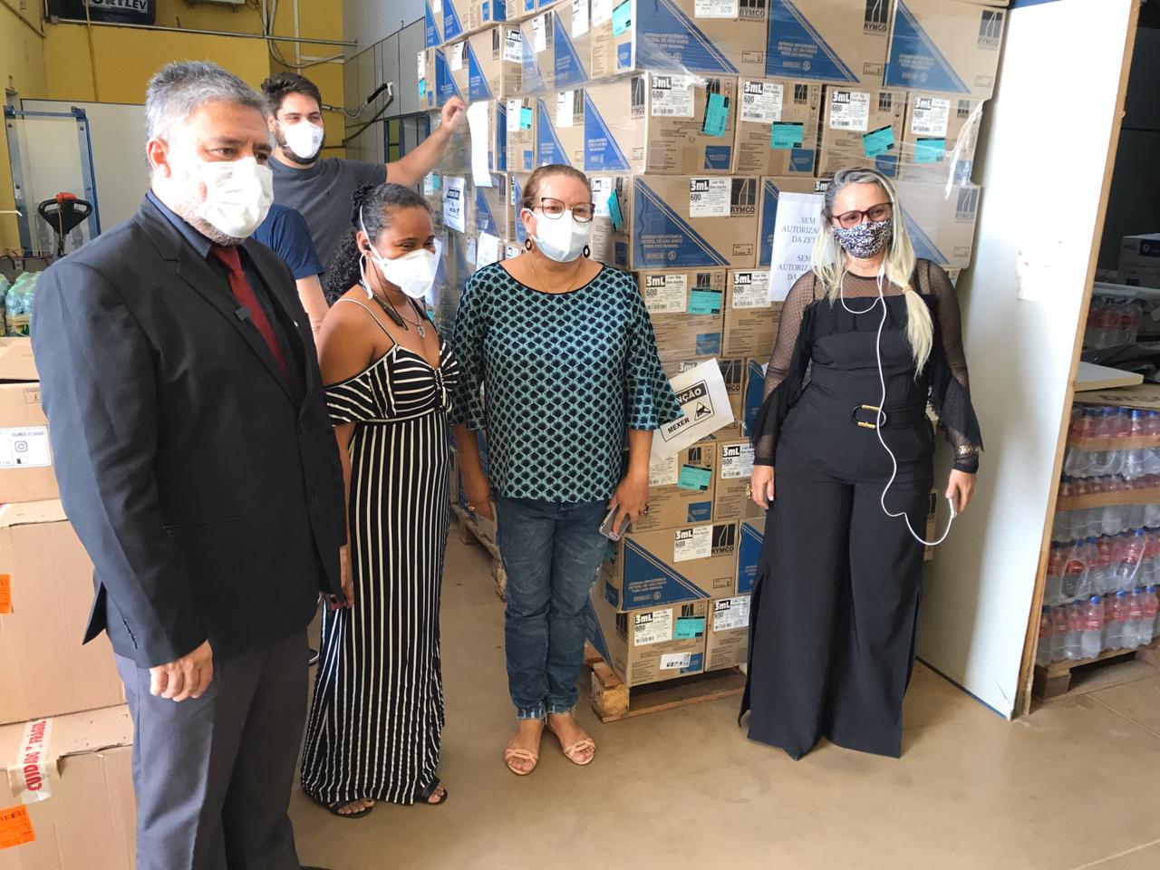 Vereadores visitam obras de câmara fria de armazenamento das vacinas da Covid-19 - News Rondônia