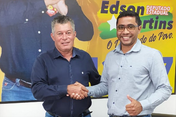 Edson Martins recebe o vereador Eliel Marcos de Urupá - News Rondônia