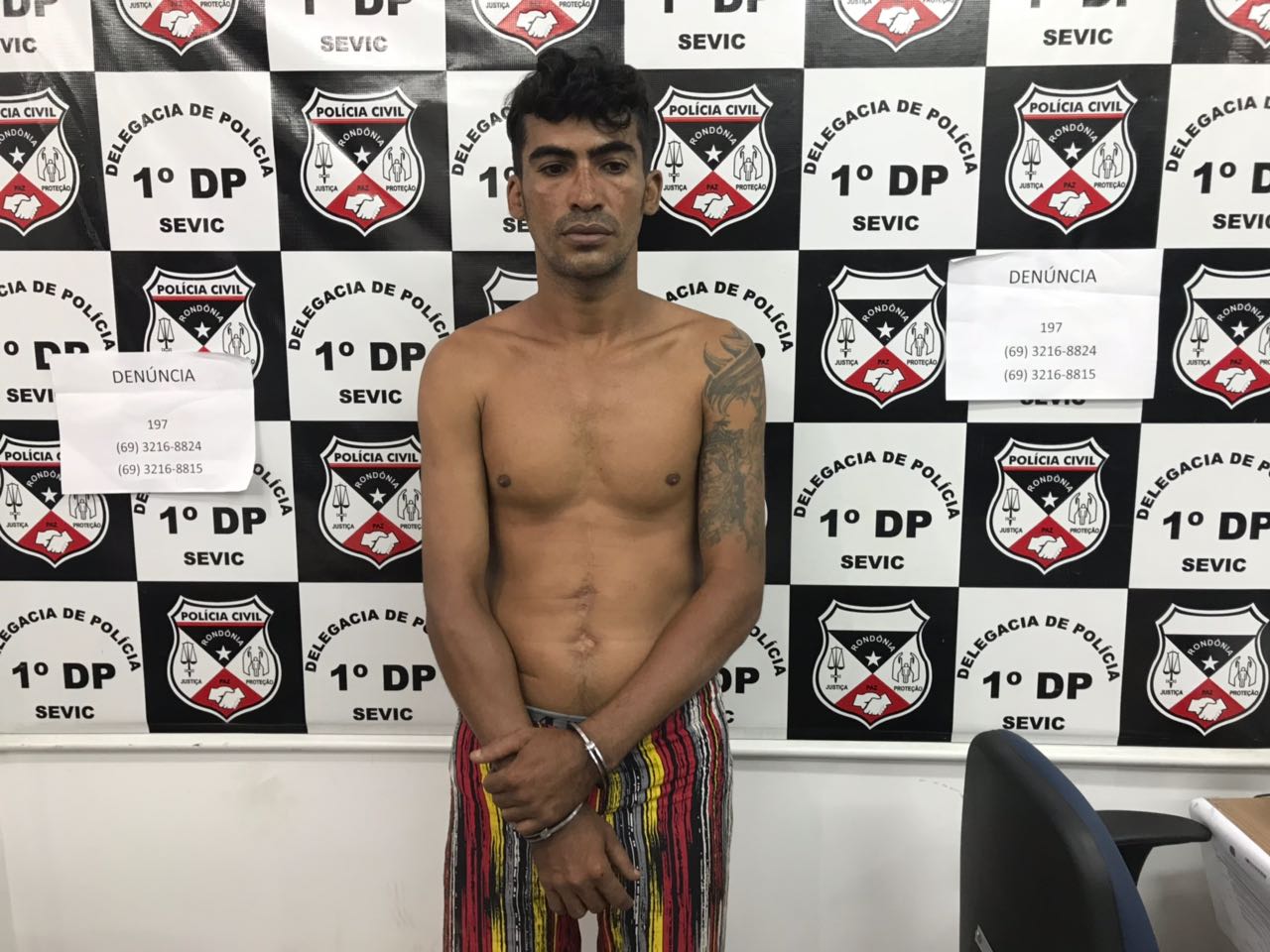 FORAGIDO QUE TENTOU MATAR SUPOSTA AMANTE DE SUA MULHER É PRESO NA CAPITAL - VÍDEO - News Rondônia