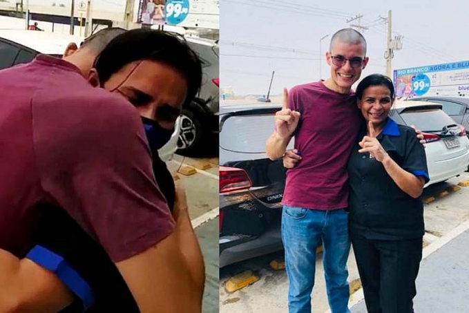 Filho de faxineira faz surpresa no trabalho da mãe: passou em medicina - News Rondônia