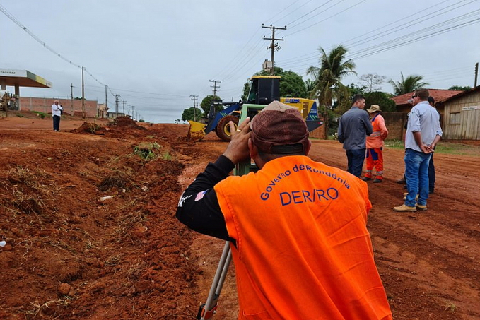 DER inicia obra de pavimentação asfáltica na RO-370 no perímetro urbano de Alto Alegre dos Parecis - News Rondônia