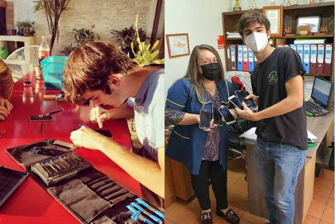 Jovem conserta celulares usados e doa para alunos carentes estudarem - News Rondônia