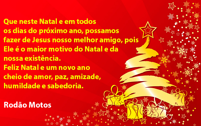 MENSAGEM DE NATAL: RODÃO MOTOS - News Rondônia