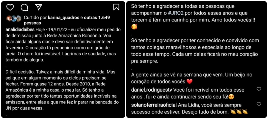 Ana Lídia deixa a Rede Amazônica após 12 anos: Ela representou Rondônia no JN 50 anos - News Rondônia