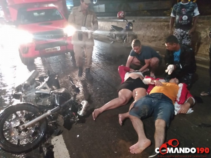 ACIDENTE: CASAL FICA GRAVEMENTE FERIDO APÓS BATER NA TRASEIRA DE VEÍCULO - News Rondônia