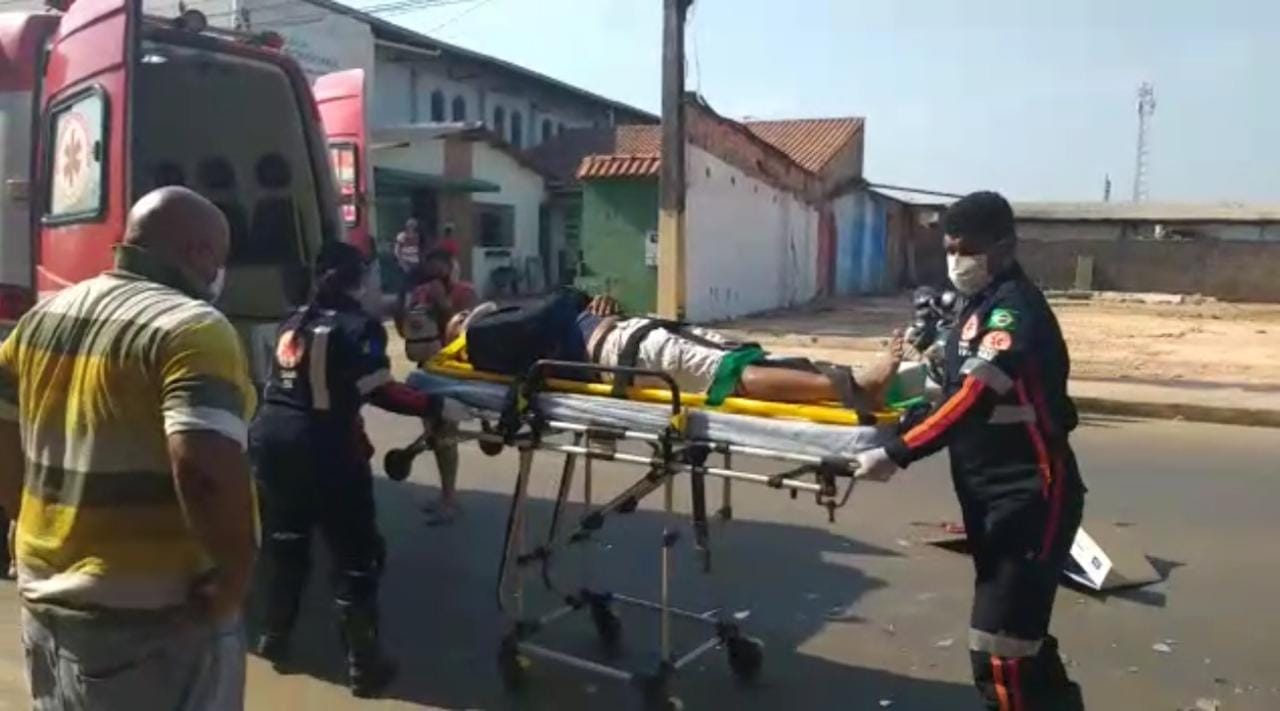 FRATURAS: Motociclista sofre graves lesões em acidente na zona leste - News Rondônia