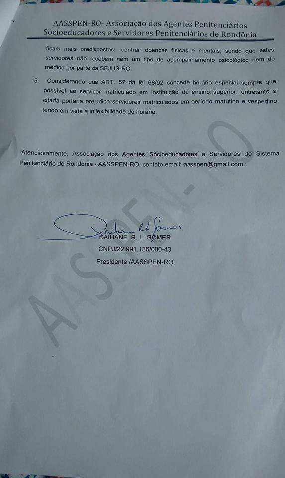 GOVERNO DISSE QUE ESTÃO SUSPENSAS AS TRATATIVAS DO REALINHAMENTO SALARIAL DOS AGENTES PENITENCIÁRIOS - News Rondônia