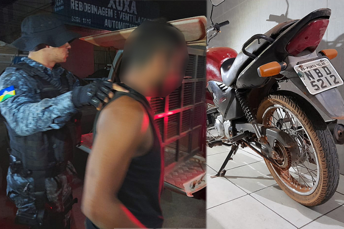 NA PENAL - Força Tática prende suspeito com moto roubada - News Rondônia