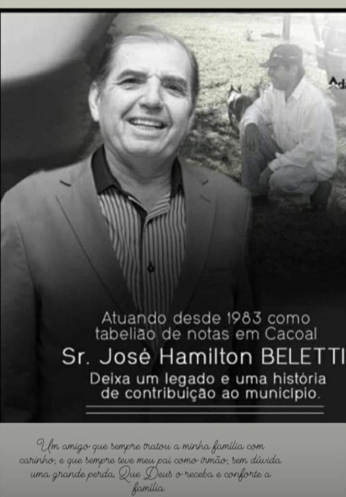 Nota de agradecimento  Família Beleti - News Rondônia