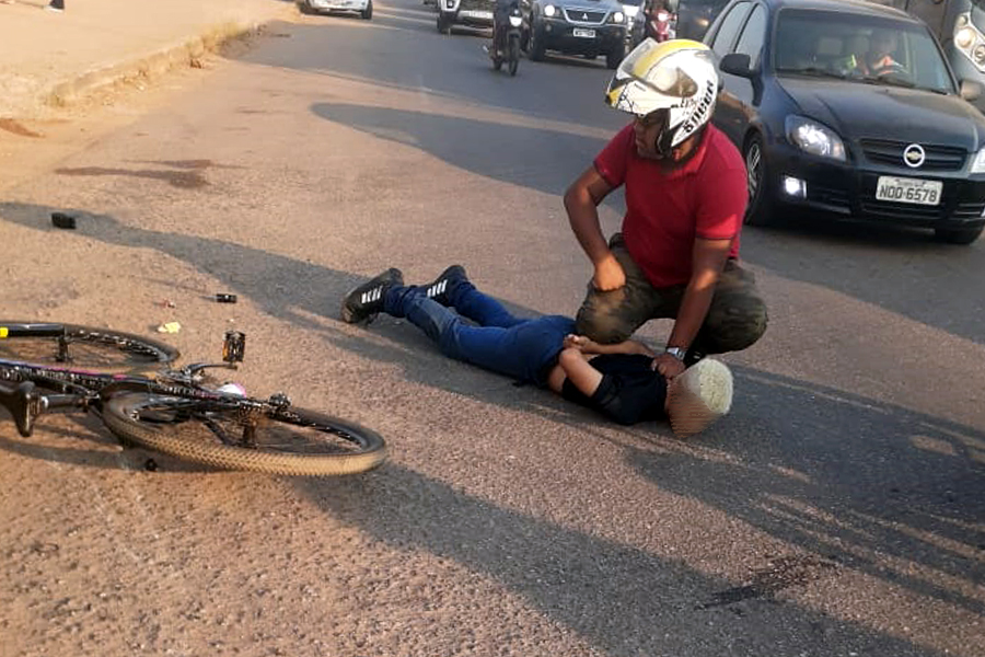 DIABO LOIRO - Marginal de 15 anos é surrado ao roubar ciclista no Morar Melhor - News Rondônia