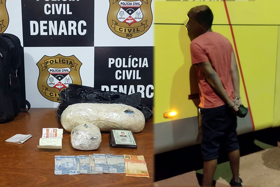 Pinóquio é preso pelo Denarc com droga avaliada em R$10 mil reais - News Rondônia