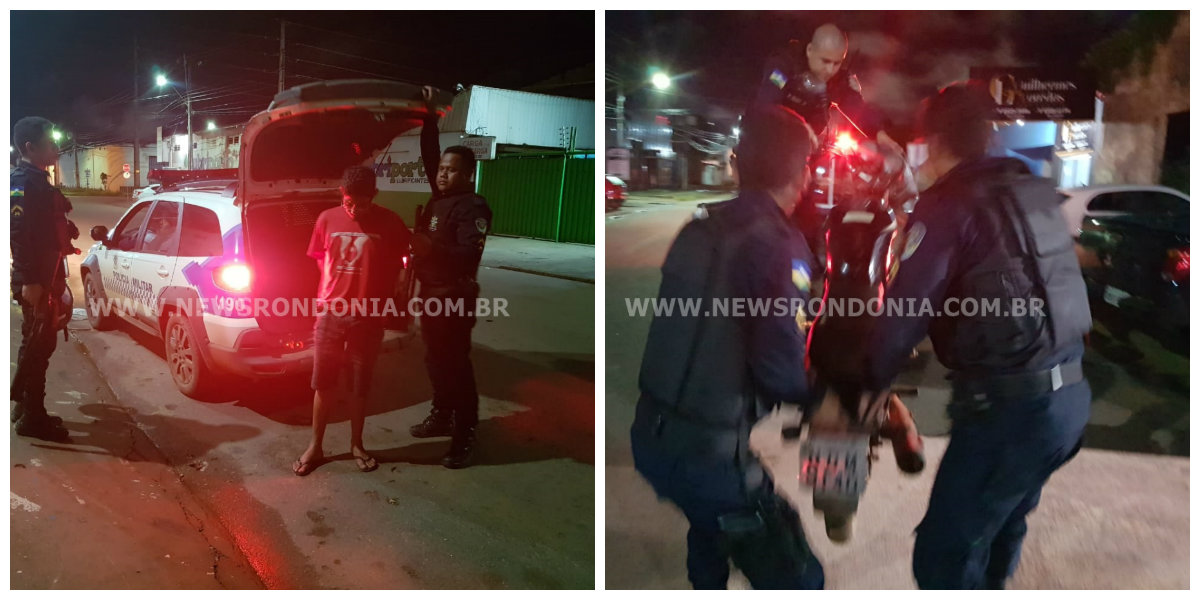 POLÍCIA PRENDE HOMEM TRANSITADO COM MOTO ROUBADA NA ZONA LESTE - News Rondônia