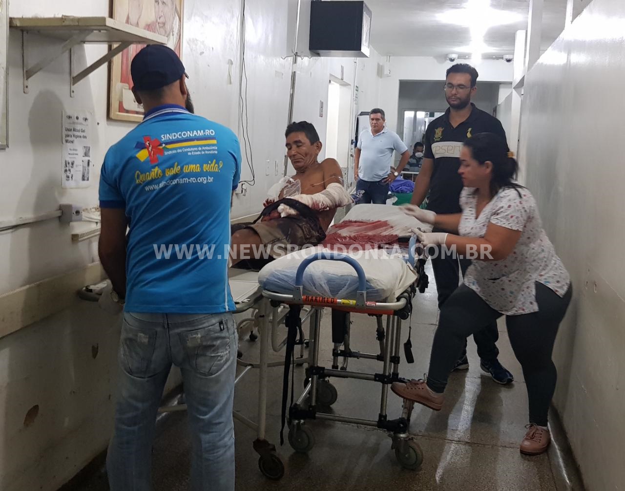 HOMEM É SOCORRIDO EM ESTADO GRAVE APÓS SER ATACADO A GOLPES DE FACÃO - News Rondônia