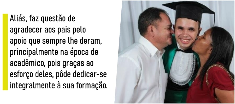 O orgulho da família, que virou docente na UNIRON - News Rondônia