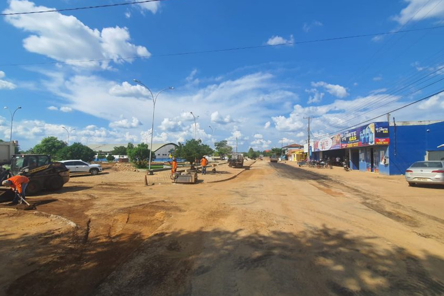 TERMO DE COOPERAÇÃO - DER recupera principal rua em distrito de Machadinho dOeste - News Rondônia