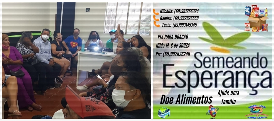 SEMEANDO ESPERANÇA  Ação Social fará arrecadação de alimentos não perecíveis no dia 19 de dezembro - News Rondônia