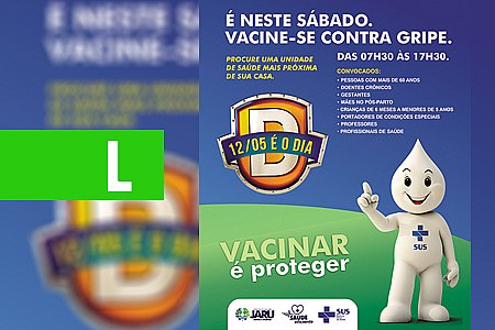 'DIA D' DE VACINAÇÃO CONTRA A GRIPE SERÁ NESTE SÁBADO, 12 - News Rondônia