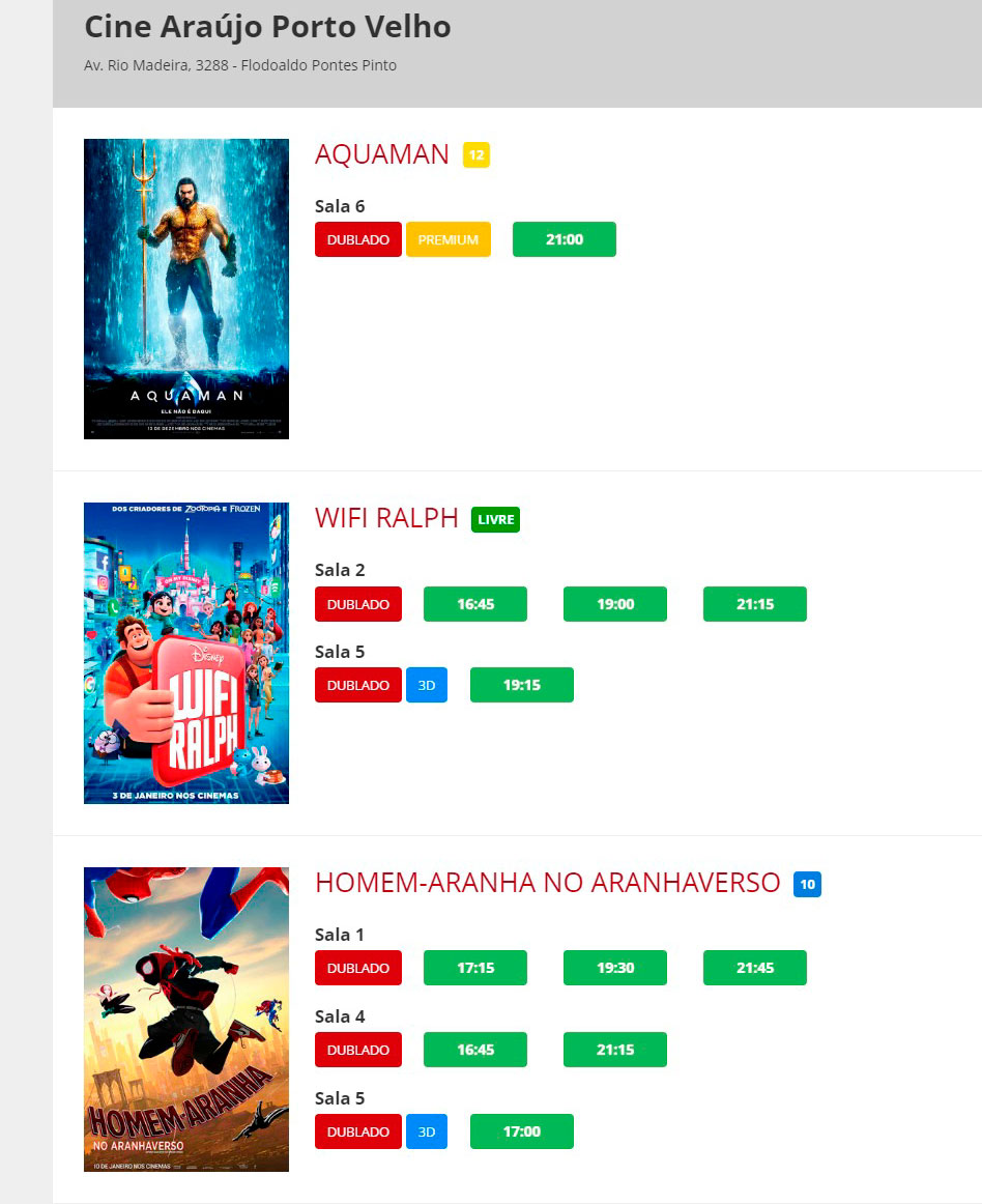 VEJA A PROGRAMAÇÃO DOS FILMES EM CARTAZ NOS CINEMAS DE PORTO VELHO - News Rondônia