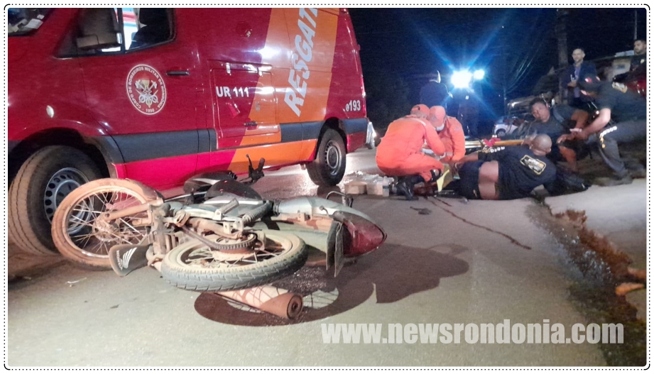 Motociclista sofre fratura exposta em acidente no bairro Nova Floresta, zona sul da capital - News Rondônia