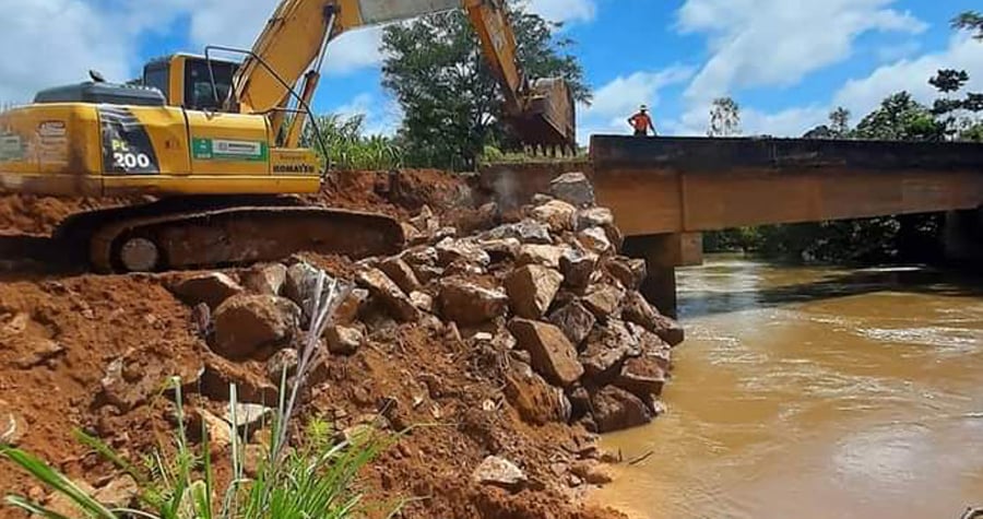 DER conclui obras em três pontes na região de Ouro Preto do Oeste para sustentação das estruturas no período chuvoso - News Rondônia