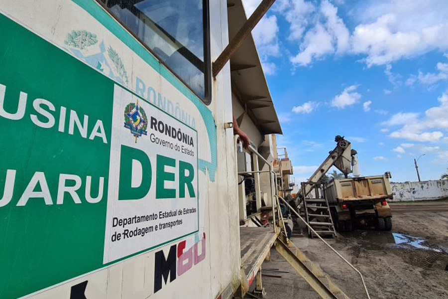 Usina de Asfalto do DER em Jaru já atendeu mais de 200 quilômetros de rodovias em 2021 - News Rondônia