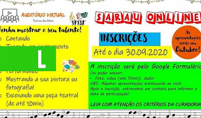 VIVEIRO DAS LETRAS - Biblioteca abre inscrições para artistas e estudantes participarem de Sarau - News Rondônia