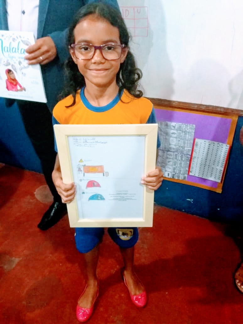 ALUNA DA ESCOLA MUNICIPAL SAUL BENNESBY TERÁ DESENHO ESTAMPADO EM CAMPANHA DO MTE - News Rondônia